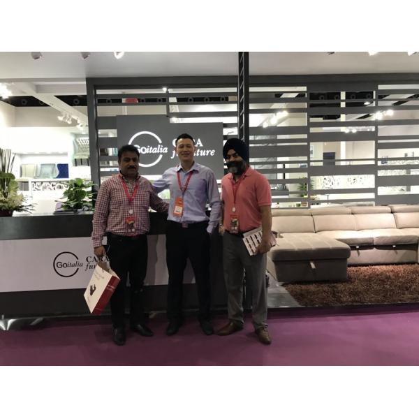 Folding Fabric Modular Sectional Sofa Multifunctional 230x210x90CM