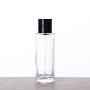 Wholesale 50ml Tall Cylindrical Glass Perfume Bottle Fine Spray Portable Cosmetics Bottle With Cap from china suppliers