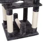 Customized Logo Cat Climbing Frame Wood Material Size 120 * 84 * 84cm
