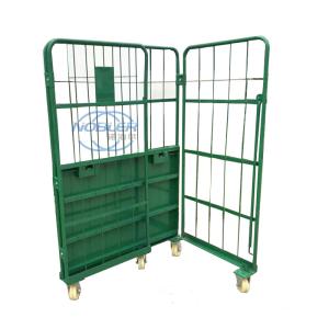 Wholesale Warehouse Storage Cage, Butterfly Cage Tire Frame Free Folding With Casters from china suppliers