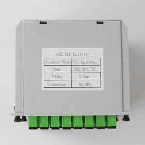 Wholesale 1X32 Fiber PLC Splitter SC APC Connector 1310nm RL 55db Fiber 0.9mm from china suppliers