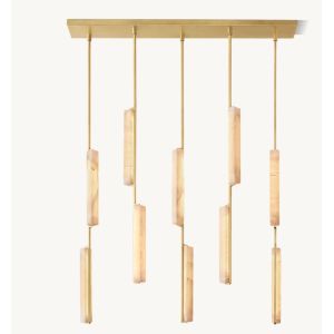 Wholesale Modern Audubon Alabaster Linear Chandelier 54&quot; for Island from china suppliers