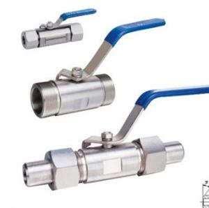 Wholesale High Pressure Floating Ball Valve For Water , Gas , Oil Causticity Medium from china suppliers
