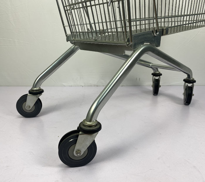 European Style Customized Grocery Shopping Trolley 150L Metal Supermarket Trolley Powder Coating