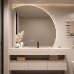 Solid Wood Bathroom Wall Cabinet with Low MOQ and Countertop Included from Top