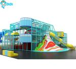 Safety Commercial Athletic Plastic Double Slide Playground Equipment For Kids