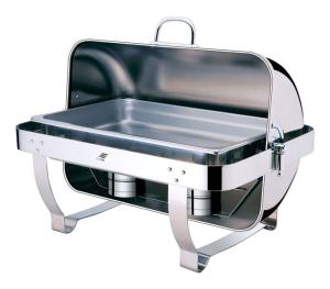 Wholesale High quality Rectangle roll top Stainless steel chafing dish TMZ-1001S series from china suppliers