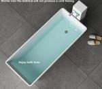 Polished Finish Modern Bathroom Bathtub Designer Freestanding Bath 600mm 580mm