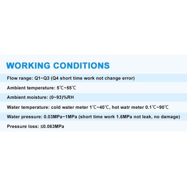 Pulse Output Multi Jet Wired Remote Water Meter Pulse Sensor