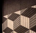 Restaurant Ceiling Wood Wool Acoustic Panel Soundproof Tiles 38mm