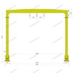 35 TON SWL Marine A Frame for OSV Vessel
