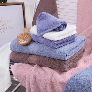 Wholesale Hotel Home and Hospital All Age Group Cotton Quick Dry Bath Towel Set Customize Logo from china suppliers