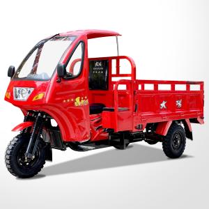 Wholesale Red Semi Cabin Cargo Tricycles with Drum Brake 201 250cc Motorized 3 Wheel Motorcycle from china suppliers