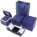 Double Door Storage Velvet Jewelry Box for Newest Style Packaging of Luxury