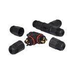 250V Ip67 Ip68 3 Pin Waterproof Connector 9mm Cable For LED