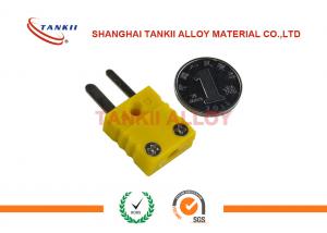 Wholesale Yellow / Green Type K Thermocouple Wire Connectors Plug Mini Male Female from china suppliers