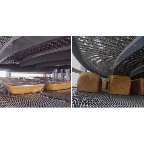 IQF Tunnel Freezer Spiral Mesh Conveyor Belt for Cooling Towers