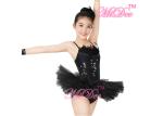 Ballet Tutu Dress Ballerina Dance Costumes 2 Pieces Camisole Sequin Feather