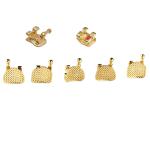 Gold Plated Orthodontic Bracket Roth/MBT/Edgewise 0.022/0.018 Slot With/Without