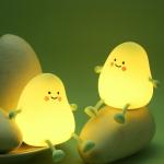 Mango Night Light Cute Children Silicone Lamp For Kids Bedroom Sleeping Lighting