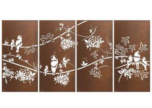 Wholesale Outdoor Laser Cut Corten Steel Garden Ornaments 1200mm Height from china suppliers