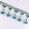 Buy cheap Machine producing OEM wholesale beautiful trimmings beaded pom pom fringes from wholesalers