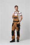 Left Hammer Loop Mens Work Bib trousers, 320gsm Workwear Bib Pants