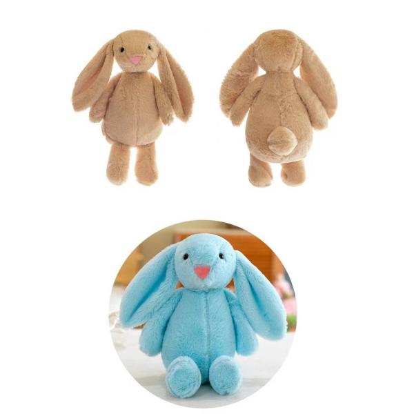 DIY 30cm Sublimation Stuffed Animals Easter Bunny Plush Toy With Customizable T Shirt