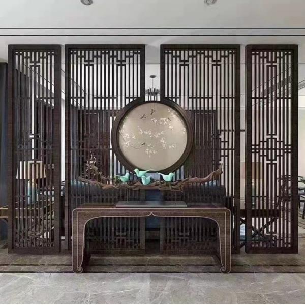 Decorative sectional metal room dividers oriental chinoiserie screens