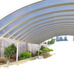 2025 Hot Selling Fireproof Customized Size Roof Hollow Pc Sheet Polycarbonate