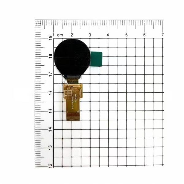 0.75 inch round TFT display front view