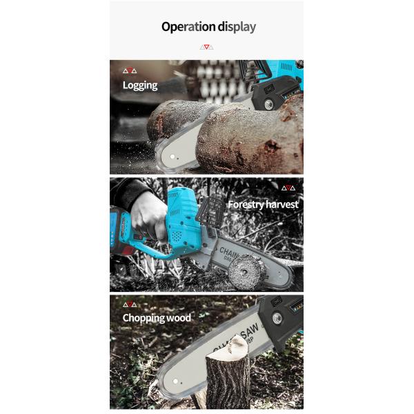 8 Inch 21V Cordless Electric Chainsaw Brushless Landscape Carpenter Chainsaw Replacement Makita B