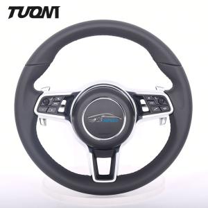 Wholesale Black Full Leather Alcantara Sport Custom Porsche Steering Wheel 2022 350mm from china suppliers