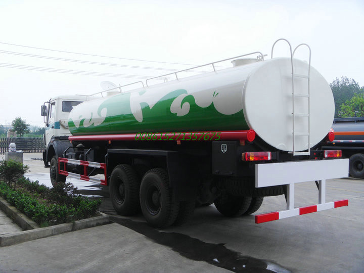 Beiben AWD off road Steel Water Tanker Truck 6x6 With Water Pump Bowser For Transport Clean Drinking Water 16-18cbm