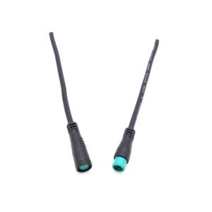 Wholesale PVC Waterproof Cable Connector Black M8 6 Pin IP65 Ebike Use from china suppliers