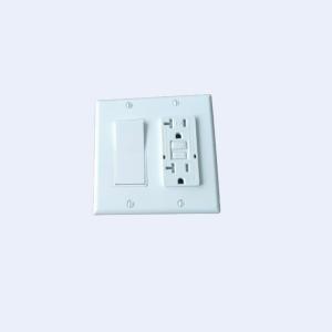 Wholesale One Gang Five Pole Silver RUFFIN Wall Socket Switch PreFAB Finish from china suppliers