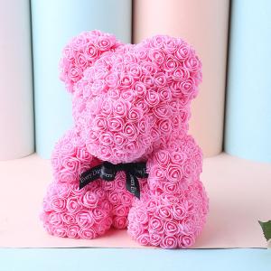 Wholesale Teddy Bear with Heart Soap Roses Bear Roses Teddy Bear Christmas day gift from china suppliers