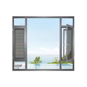 Wholesale 8-way Seal Aluminum Insulated Casement Windows for Villa Bedroom Designed by Experts from china suppliers