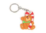 Rubber Soft PVC Keychains Custom Create 3D Embossed Christmas Gifts