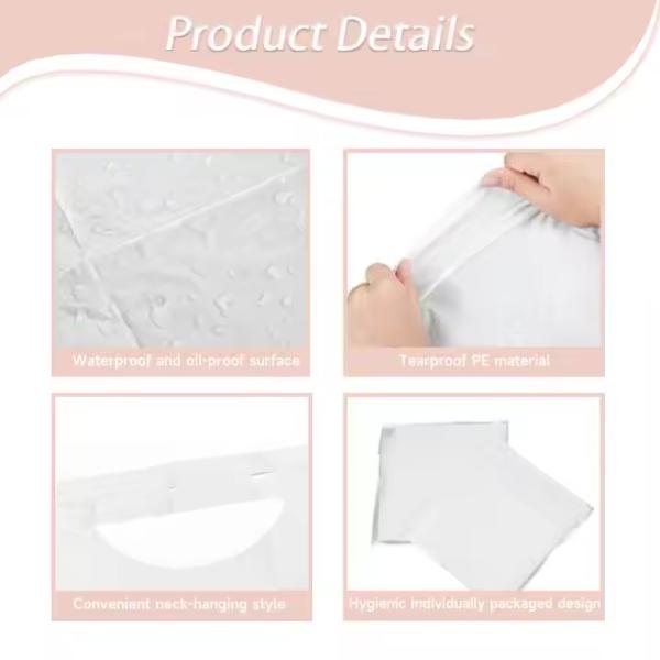Disposable Adult Dining Bibs Customized With Non Woven Fabric Layers