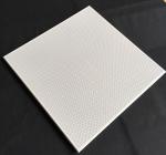 Fireproof Perforated Aluminum 0.7mm Thickness / Metal False Ceiling Tiles 600 X