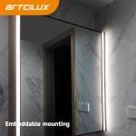 LED Recessed Cabinet Strip Light For Bathroom Front Mirror Customizable Size