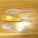 10ml Transparent Honey Spoon Plastic 149*39*11.5mm 4g Weight