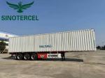 White Box Semi Trailer Cargo 18 Wheeler Container Customized