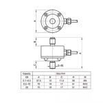 RJ-6 Micro Force Sensor Load Cell Tension Price 50kg 100kg 200kg 300kg 500kg