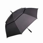 Straight Double Canopy Customized Golf Umbrella Semi Automatic Windproof