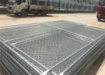 Carbon Steel Pipe Temporary Chain Link Fence Metal Fence Panels 6'X9.5' 2⅜"X2⅜"