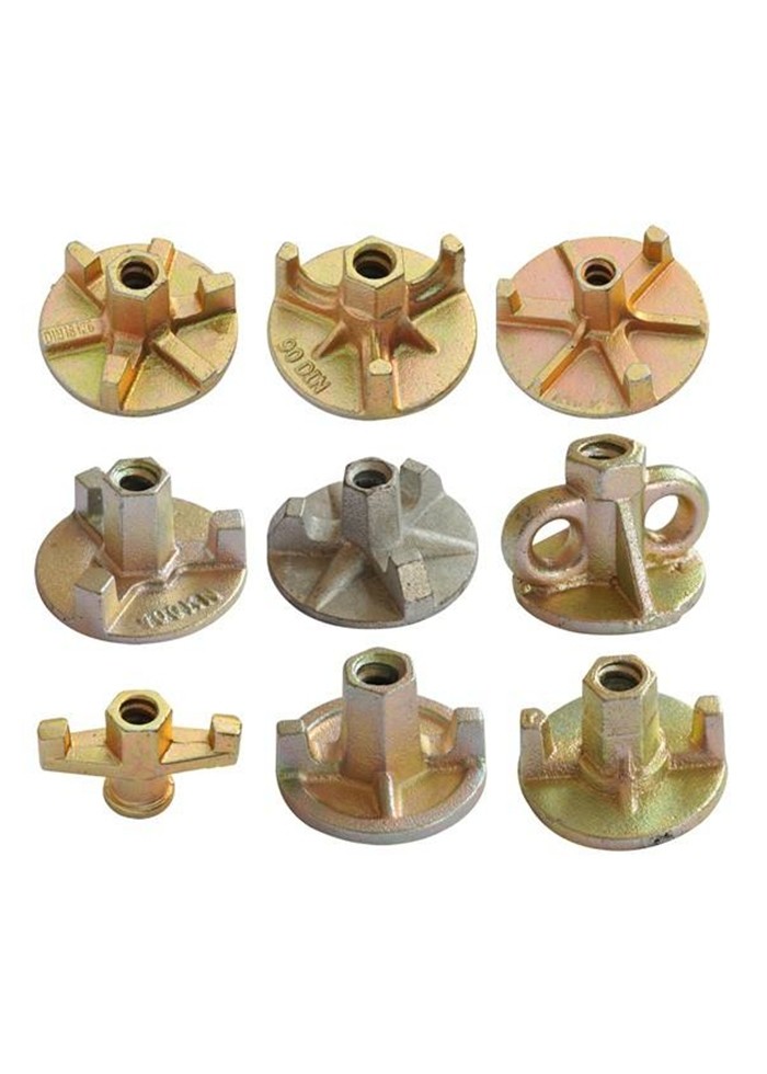 D12/D15/D17/D20 Q235/Q345 Formwork Tie Nut With Galvanized Wings Nut Compatibility