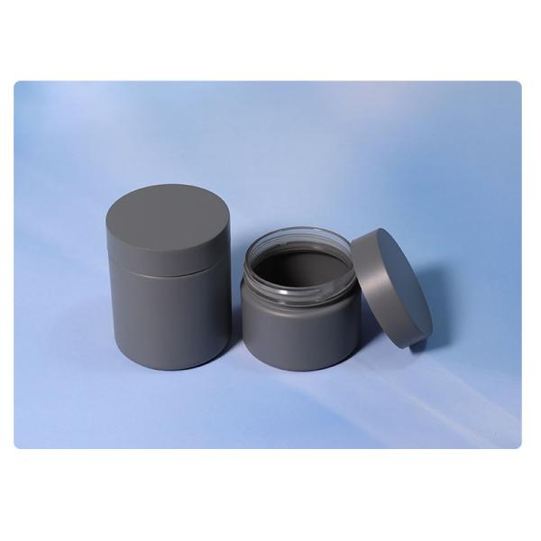 Cylinder Round Plastic Bottles 60ml 100ml 120ml Gray Cylinder Bottles With Caps