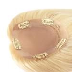 16" 100% Chinese Cuticle Remy Hair Toupee for Women Hair Silk Top Hair Topper